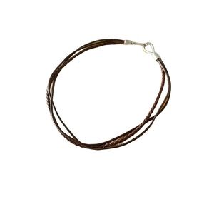 Leather Strand Necklace NWOT